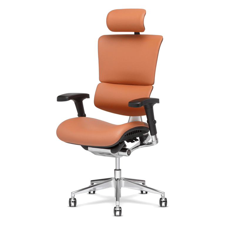 x-chair in cognac orange